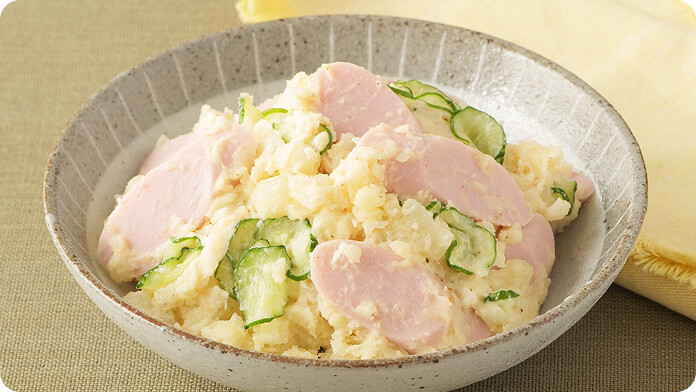 速筋タンパクソーセージの和風ポテサラ